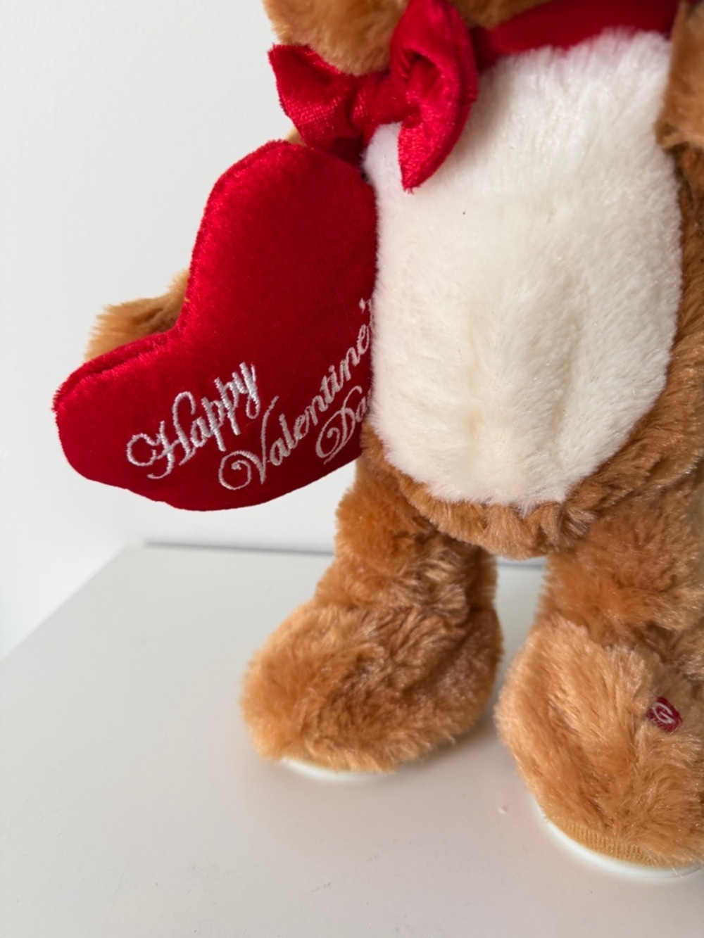 Brown Plush Bear with Heart and Attached Electronic Accessory - Brown - Picture 3 of 4